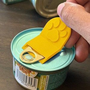 Apribottiglie per Cibo per Animali Domestici Stampato in 3D, Strumento Portatile con Linguetta a Strappo per Lattine di Cibo per Cani e Gatti, Accessorio da Viaggio e Cucina, Regalo Ergonomico - Product Image 1