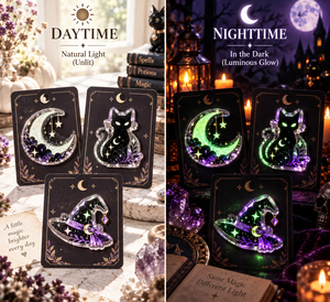 Custom Glow In The Dark Acrylic Halloween <b>Pin</b> <b>Badge</b> Moon Castle Bat Theme Transparent Brooch Festival Gift OEM ODM - Product Image 2