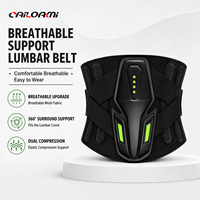 Ceinture de soutien lombaire robuste avec double sangle en maille respirante et noyau à ressorts pour le bureau, la musculation et la salle de sport