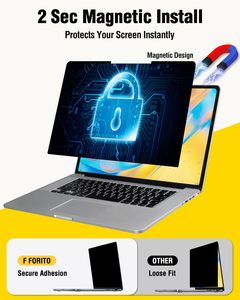 For MacBook Neo 13-inch 2026-Soft PET Privacy Magnetic Film with Anti-SPY Protection 0.25mm <b>Thickness</b> - Product Image 3