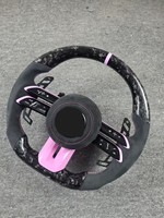 Interior de Coche para Clase E y Clase G, para W169 W245 W204 W213 W221 C117 W176 W246 W222 W177 W247 W205, Fibra de Carbono Rosa
