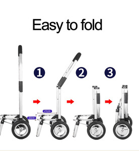 Carrito de Compras Jielai con Compartimento Refrigerador y Función de Carretilla, Plegable, con Escalador de Escaleras y Bolsa Extraíble - Product Image 5