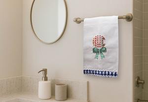 Decorative KWC Linen Guest <b>Towel</b>, Linen Cotton <b>Hand</b> <b>Towel</b>, Soft Absorbent Home Bathroom <b>Kitchen</b> Textile - Product Image 2