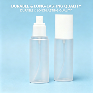 Flacon pulvérisateur PET givré de luxe 50ml 100ml 120ml avec pompe à brume fine blanche et capuchon complet, <span class=keywords><strong>rechargeable</strong></span>, pour soins de la peau, toner, sérum, <span class=keywords><strong>shampoing</strong></span> - Product Image 5