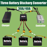 Convertisseur de décharge de batterie double pour vélo électrique 20V ~ 72V 20A 30A 40A Module parallèle de batterie double