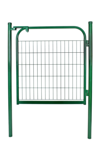 Portail de jardin en métal 100x100cm, porte de jardin en acier galvanisé, avec poignée, serrure et clés, portail de clôture robuste, <span class=keywords><strong>anthracite</strong></span> - Product Image 2