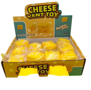 Jouet anti-stress réaliste en forme de fromage, jouet en caoutchouc non alimentaire pour les plus de 14 ans, Labsfidget - Product Image 2