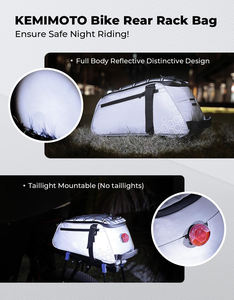 حقيبة دراجة 3 في 1 مقاومة للماء، حقيبة مقعد الدراجة، حقيبة جانبية للدراجة - Product Image 3