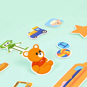 Libro Sensorial Montessori para Niños, Libro de Pegatinas, Libro de Actividades, Rompecabezas de Animales y Números, Juguetes Educativos de Aprendizaje para Niños - Product Image 4