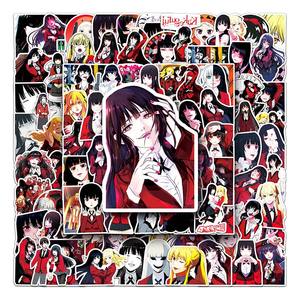100 pièces usine Offre Spéciale découpé impression autocollant vinyle PVC Kakegurui <span class=keywords><strong>Manga</strong></span> Anime autocollant - Product Image 5