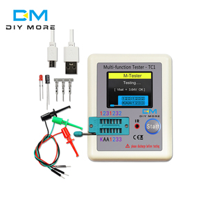 Multimètre <span class=keywords><strong>LCR</strong></span> <span class=keywords><strong>TC1</strong></span> avec écran LCD TFT de 1,8 pouce, testeur de transistors, diodes, triodes, condensateurs, résistances, testeur de transistors MOS NPN PNP - Product Image 1