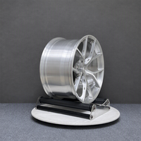 Jantes forgées sur mesure en argent, à 5 branches, de 17 à 24 pouces, 5x112, 5x114.3, 5x120, pour voitures particulières Audi, Mercedes-Benz, BMW