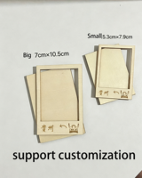 Perlengkapan Bahan Magnet Kulkas Kayu DIY Bentuk Stempel Kota, Suvenir Perjalanan, Kerajinan Budaya, Aksesoris untuk Dekorasi Buatan Tangan