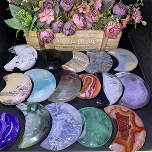 Vente chaude Cristal Lunes Cristal Quartz Naturel Poli Fluorite Lunes pour la Décoration - Product Image 1