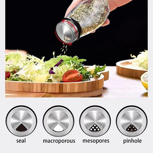 โถใส่ขวดเครื่องปรุงโลหะพร้อมฐานหมุนอุปกรณ์ครัวชั้นวางเครื่องเทศ - Product Image 3