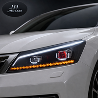 Feux avant à LED Angel Eye pour Honda Accord 2008-2012, feux de jour DRL, ensemble de phares à LED
