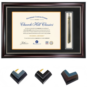 Tùy chỉnh thân thiện với môi A4 19.5*13inch tốt nghiệp bằng tốt nghiệp giấy chứng nhận khung cho tốt nghiệp - Product Image 4