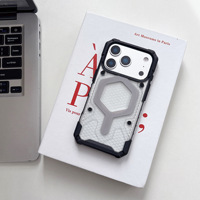 Coque de téléphone magnétique diamantée en PC et TPU, étui antichoc translucide pour iPhone 17 Pro Max