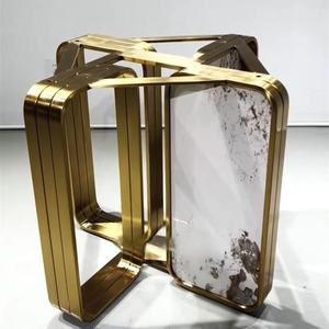 Soportes para Patas de Mesa de Comedor de Acero Inoxidable con Acabado Espejo, Diseño Moderno, Resistentes, Fácil Instalación, Estilo Lujoso para Losas de Piedra - Product Image 2