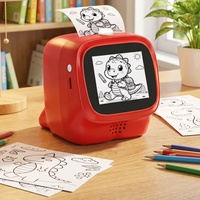 Mini-imprimante IA portable pour étudiants avec génération vocale IA, écran HD 2,4 pouces, imprimante photo instantanée rechargeable
