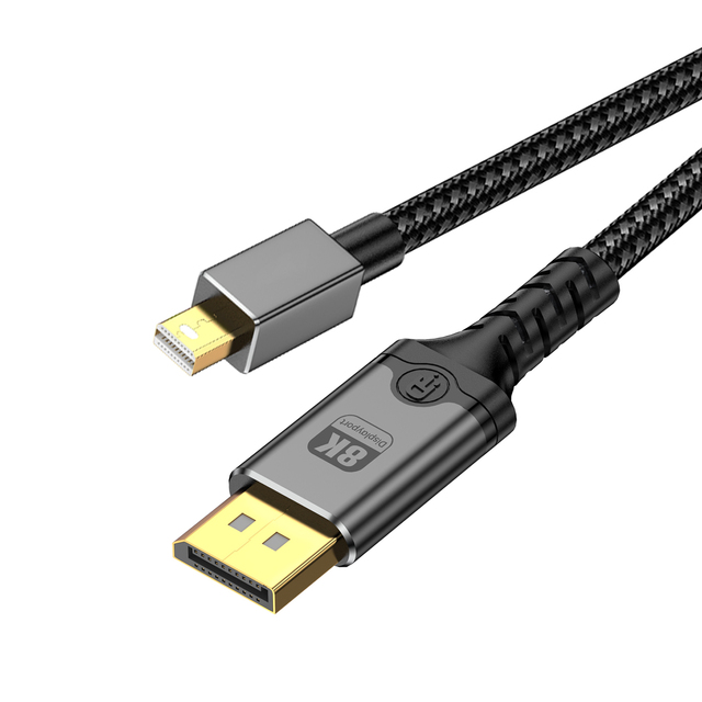 1m 2m 3m 5m 8K Mini Display-Port to Display Port Cable Bi-Directional Mini DP to DP Cable 8K60Hz 4K144Hz 32.4Gbps HD