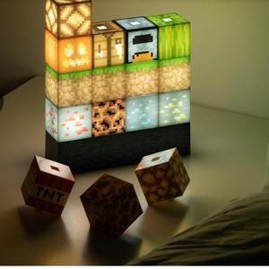 Lámpara LED de <span class=keywords><strong>bloque</strong></span> de construcción cuadrada DIY moderna, nueva costura personalizada creativa, luz blanca cálida, tamaño Mini para uso <span class=keywords><strong>en</strong></span> habitación - Product Image 5