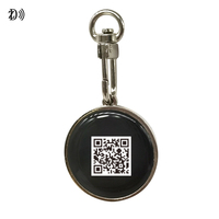 Etiqueta NFC metálica impermeable ISO 14443A 13.56MHz NTAG 215 para identificación de mascotas con código QR único