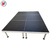 Plateforme de scène mobile modulaire pliable en alliage d'aluminium pour événements en plein air