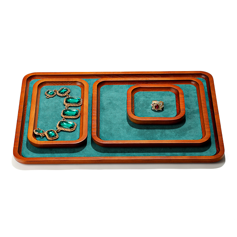 Green set trays