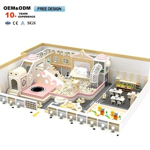 High Quality Macaron-Color <b>Indoor</b> Commercial Children's Adventure Playground Equipment Plastic <b>Slide</b> for Shopping Mall Use - Product Image 4