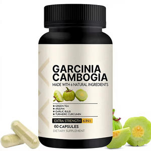 Capsules d'extrait de Garcinia Cambogia OEM, pilules amincissantes, capsules de perte de poids avec thé vert, bulbe d'<span class=keywords><strong>ail</strong></span>, curcuma et poivre <span class=keywords><strong>noir</strong></span> - Product Image 1