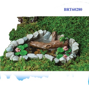 Con Ếch Nhỏ Bằng Nhựa Resin Quảng Cáo Nghệ Thuật Sân Vườn Trên Tấm Lót Hoa Lily Tượng Nhựa Polyresin Trang Trí Sân Vườn - Product Image 2