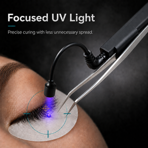 Tragbares UV-Wimpern-Aushärtungsgerät Wiederaufladbares Mini-Wimpernverlängerungswerkzeug Kabelloses Fußpedal Austauschbarer Lampenkopf - Product Image 5