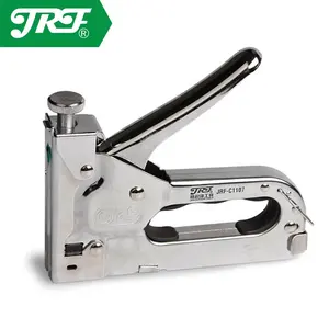 Jrf Hoge Kwaliteit 3 In 1 Heavy Pistool Meubels Nietmachine Voor Frame Papier Venster Nietjes Houtbewerking Nail Gun