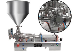 Machine de remplissage de liquide manuelle semi-automatique Petites bouteilles Confiture Grain Beurre d'arachide Chimique Médical <span class=keywords><strong>Construction</strong></span> métallique durable - Product Image 6