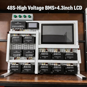 BMS ad alta tensione con display LCD per batterie LiFePO4, 96V 102.4V 240V 384V 100-1000V, 32S 112S, con funzioni Master e Slave e automazione BMCU - Product Image 1
