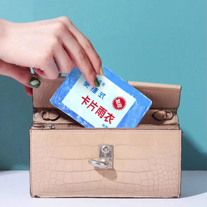 Disposable Raincoat Card Pack Portable Waterproof Poncho One Size Fits All Travel Outdoor Use - Product Image 2