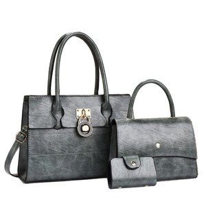 Conjunto de Bolsos de Mano para Mujer An Ru Shi, 3 Piezas, Estilo Retro, Bolso Madre e Hija, Primavera 2025, Uso Diario, Tamaño Mediano, Estilo Cuero Marrón - Product Image 5