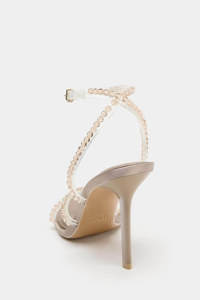 ZA 2026 Nouvelles <span class=keywords><strong>sandales</strong></span> <span class=keywords><strong>d</strong></span>'été pour <span class=keywords><strong>femme</strong></span> à talon aiguille pointu, effet texture satin de soie, talon incrusté, modèle 13886710131 - Product Image 6