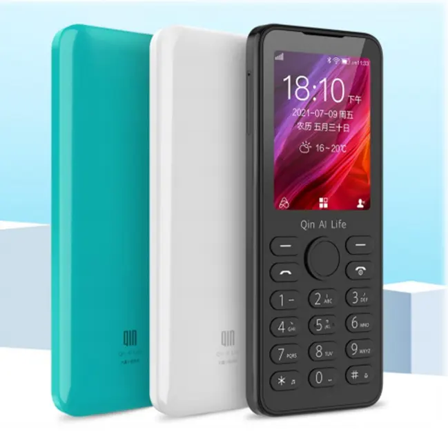 Küçük Bar telefon Qin F21S cep telefonu VoLTE 4G ağ Wifi 2.4 inç BT 4.2 kızılötesi uzaktan kumanda GPS cep telefonu