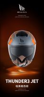Casque intégral MT Thunder ABS unisexe 4 saisons certifié 3C, état neuf, déverrouillage rapide THUNDER 3 SV JET DOT/ECE/CCC High