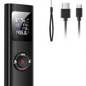 Télémètre laser 40m Modèle LR01 Portable Mesure de distance numérique <span class=keywords><strong>Surface</strong></span> Volume Fonction Pythagore IP54 Rétroéclairage LCD - Product Image 1