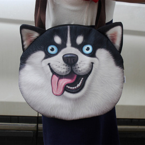 Customized Cat Dog Shaped <strong>Shoulder</strong> <strong>Bag</strong> 3D Printed Animal Pattern Students Tote <strong>Bag</strong> <strong>Large</strong> <strong>Handbags</strong> for Women