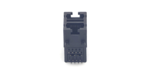 ขั้วต่อเทอร์มินัลบอร์ดพอร์ตเครือข่ายแบบสองชั้น RJ45 8P8C: 99B01-2*1-C พลาสติกเต็มตัวสีดำเคลือบทอง - Product Image 2