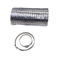 Cache-poussière à fixation unique pour cage de transmission de voiture, en acier inoxydable électroplaqué, modèle HJAC 120 40