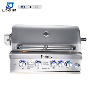 Horno de parrilla de barbacoa de gas integrado de alto rendimiento con kit de <span class=keywords><strong>asador</strong></span> 5 quemadores calentamiento rápido de vanguardia para fiesta en el patio trasero - Product Image 2