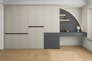 Armoire de chambre moderne en bois de conception de luxe européenne et américaine - Product Image 2