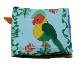 Libro Educativo in Stoffa per Neonati con Specchio, Libro Morbido per Bambini, Libro a Fisarmonica per Neonati - Product Image 6