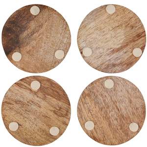 Posavasos de Madera de Acacia Natural de Alta Demanda para Regalos, Uso en Mesa de Comedor y Sala de Estar, Disponibles a Precio Directo de Fábrica - Product Image 3