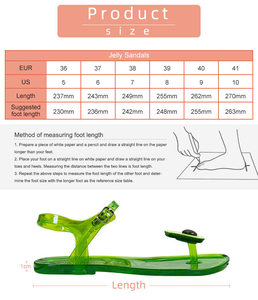 Nouvelles sandales d'été transparentes pour femmes, à plateforme plate, en gelée souple, imperméables, antidérapantes, à bout ouvert, pour l'extérieur, style amusant - Product Image 6